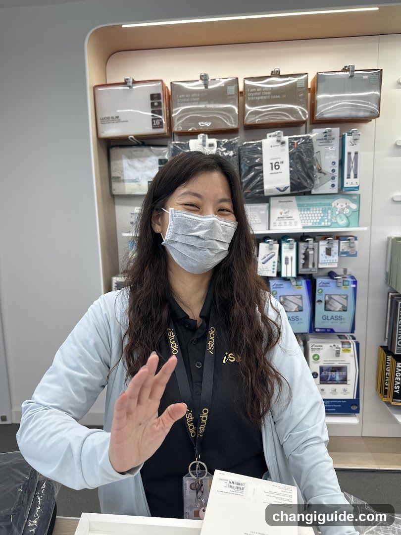 Staff Member in Store Interior
