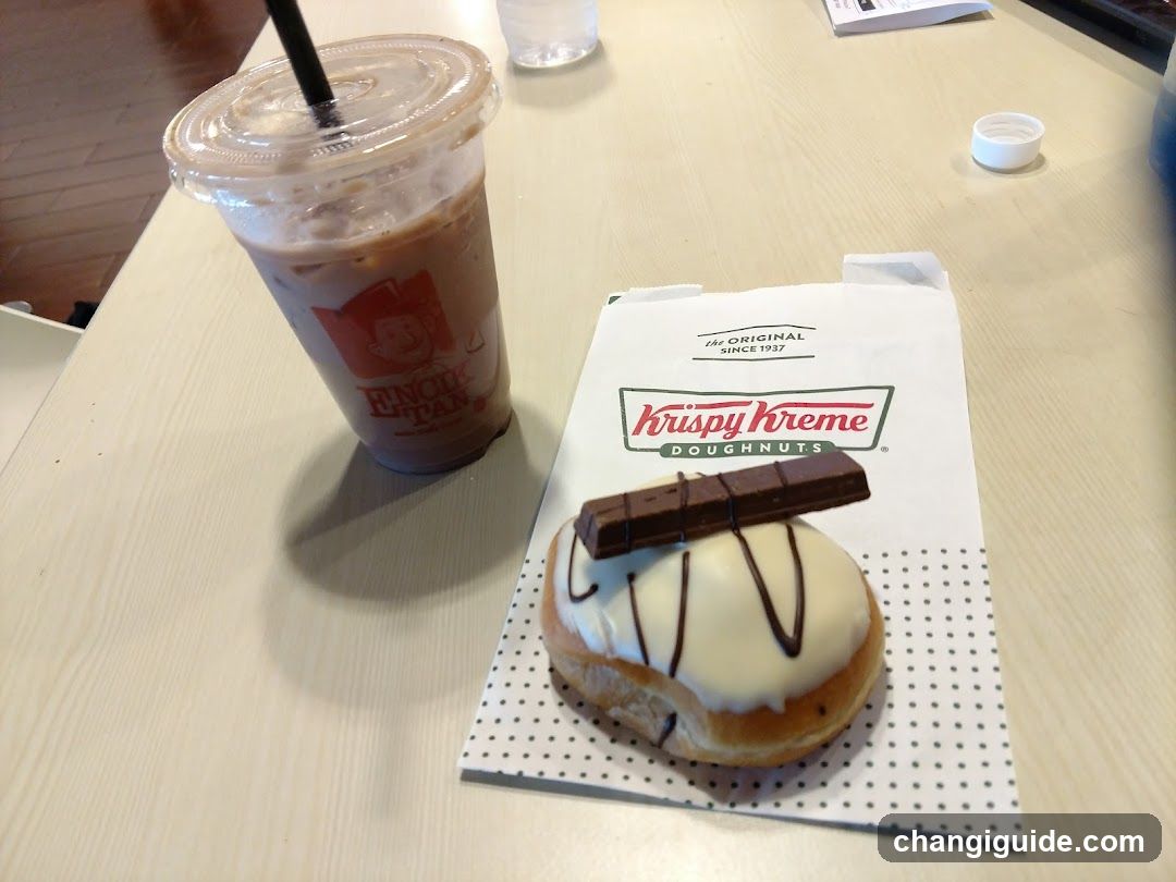 Krispy Kreme Donut and Drink
