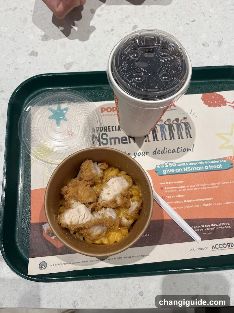 Food Tray with Meal and Drink