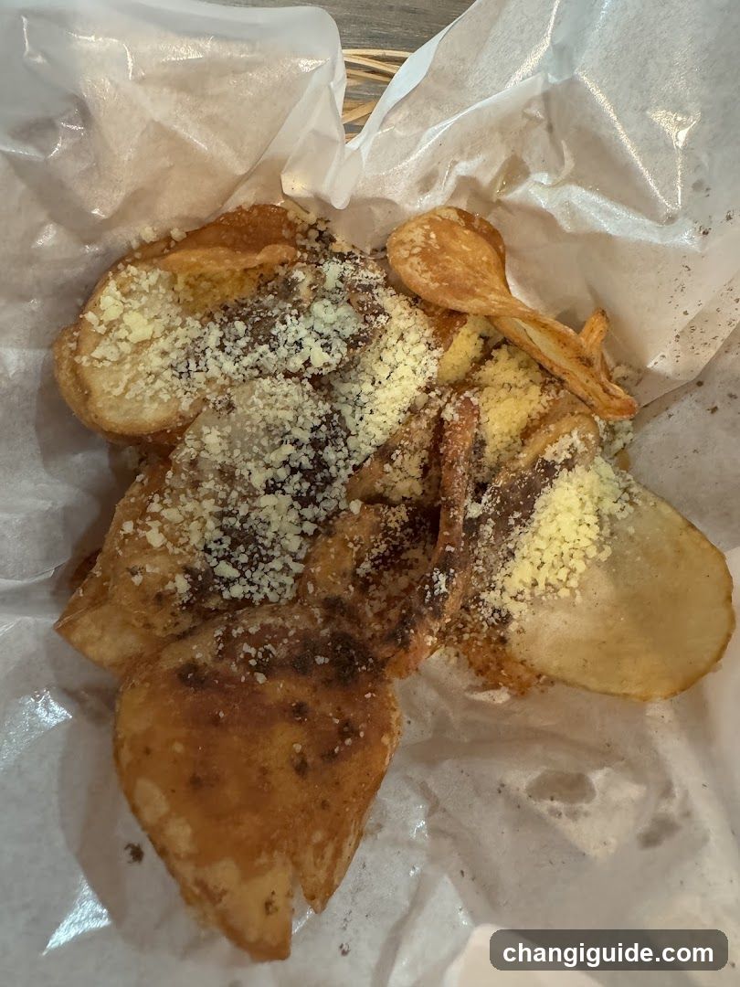 Fried Potato Chips with Seasoning