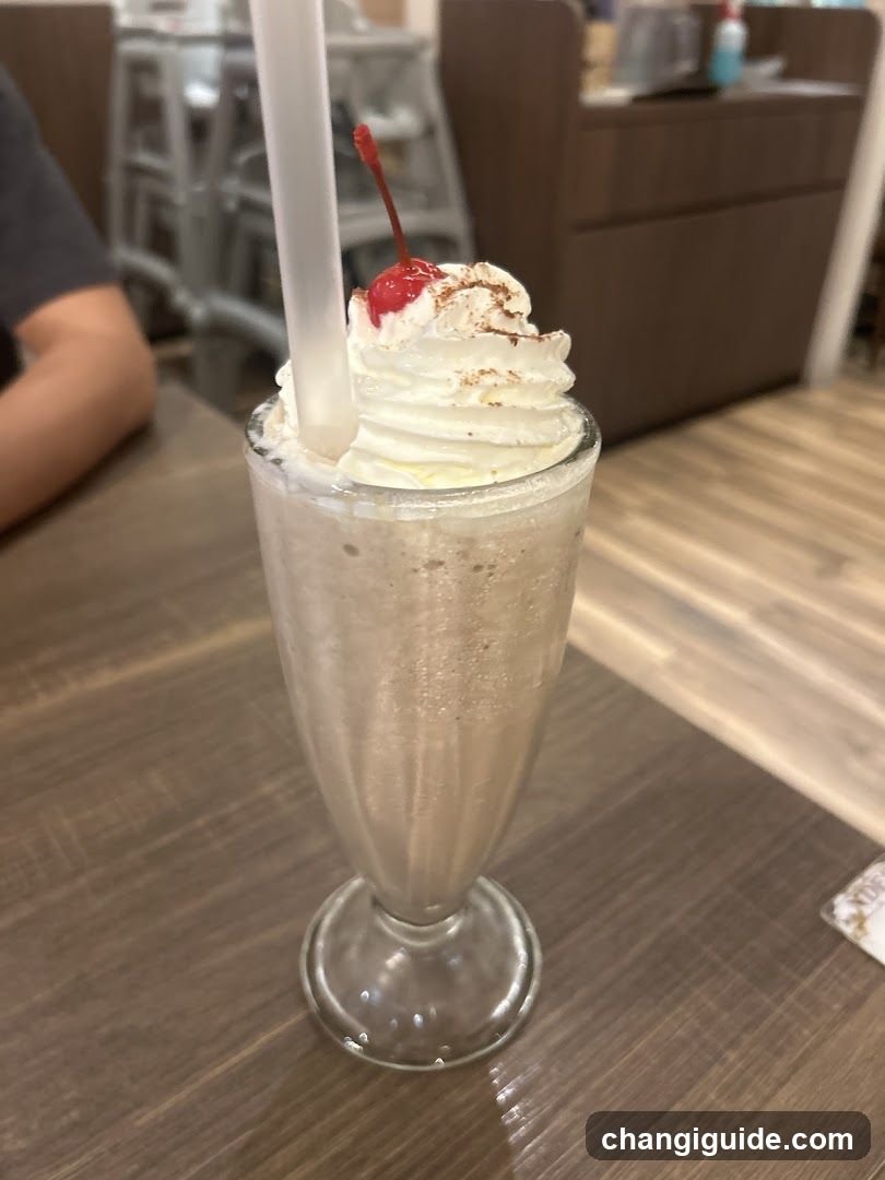 Milkshake with Whipped Cream and Cherry