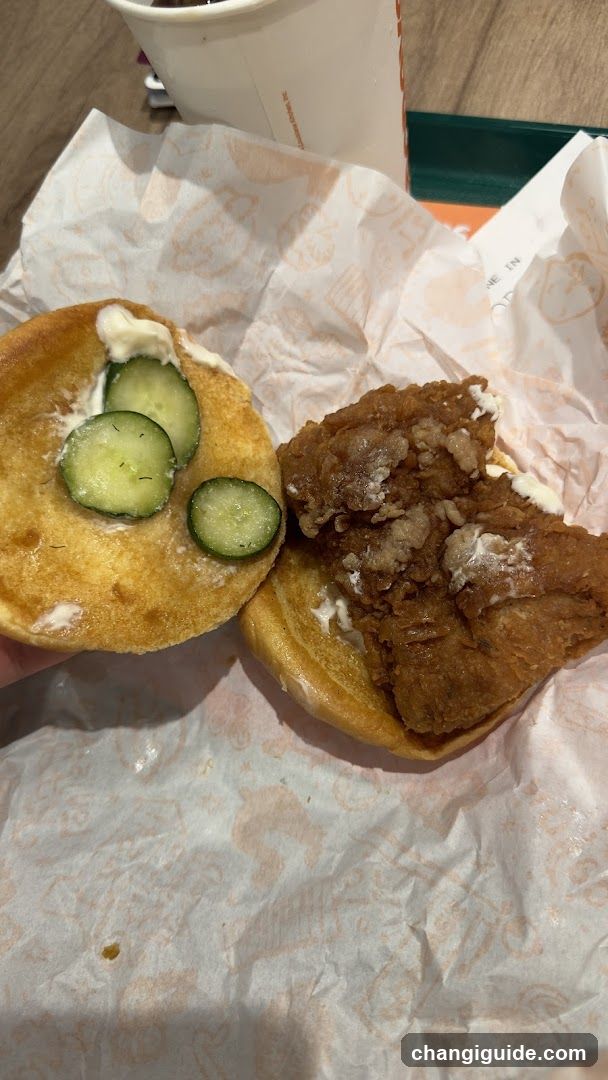 Fried Chicken Sandwich with Pickles