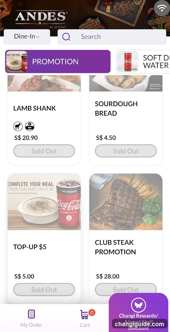 Andes by Astons Mobile App Interface