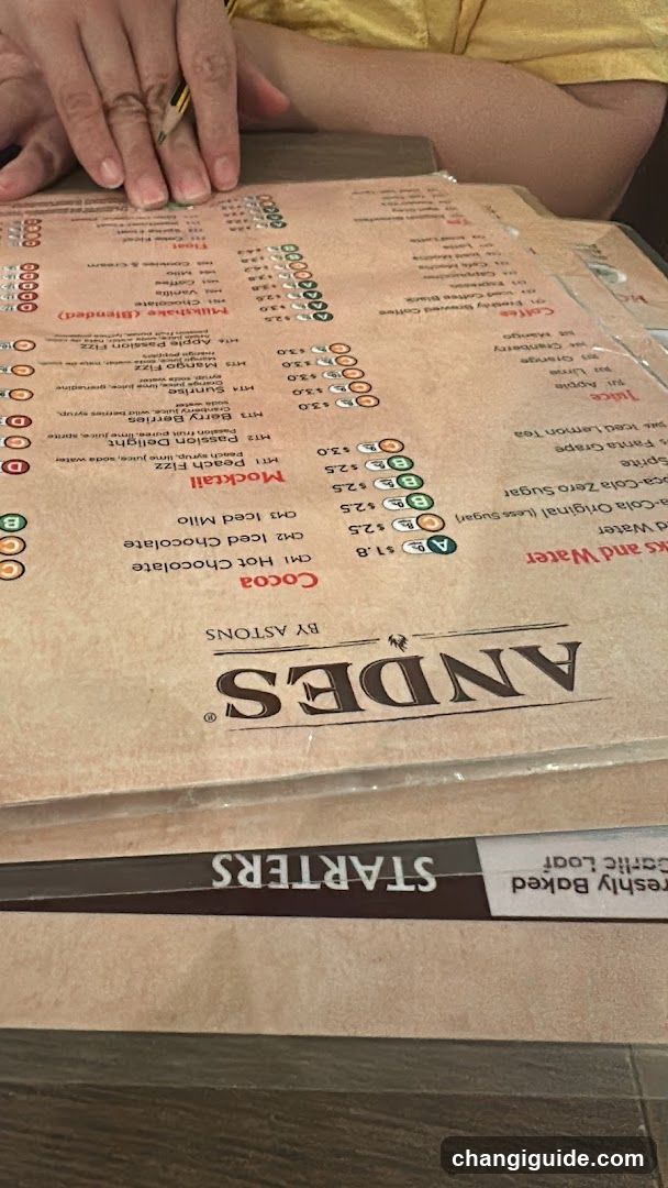 Andes Menu