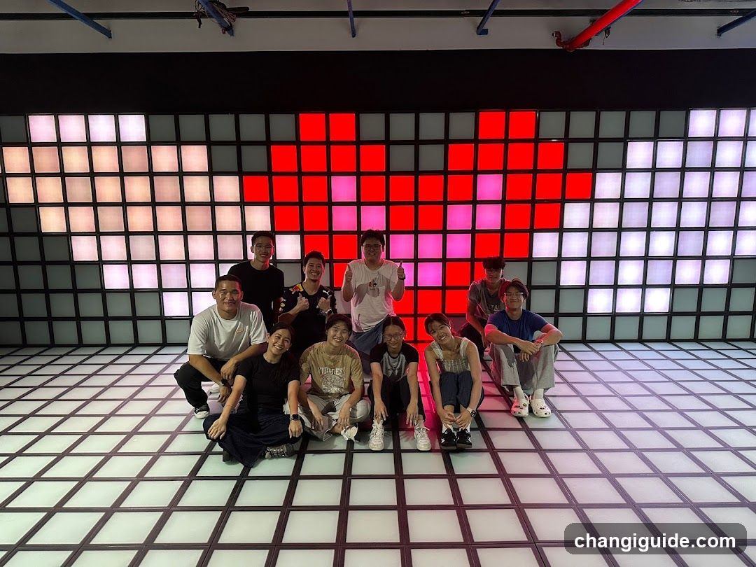 Group Photo in LED Room
