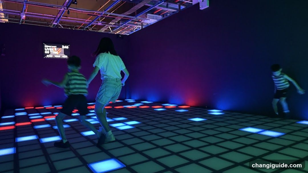 Kids Dancing on LED Floor