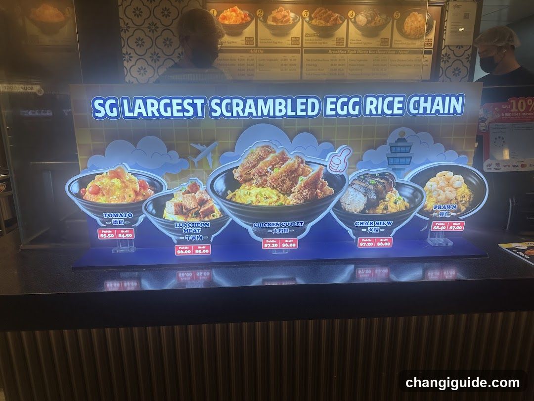 SG Largest Scrambled Egg Rice Chain Display