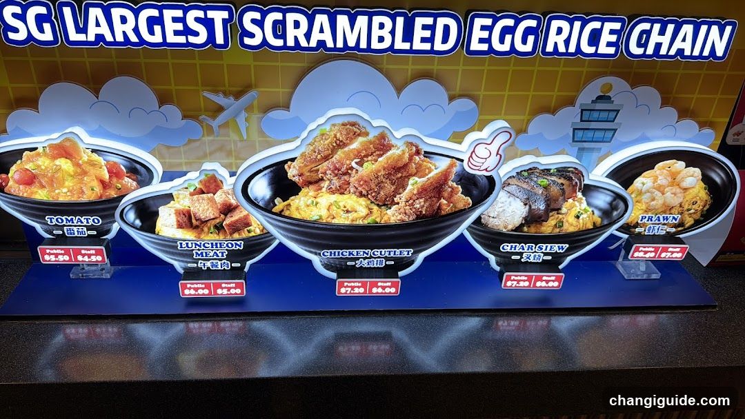 SG Largest Scrambled Egg Rice Chain Display