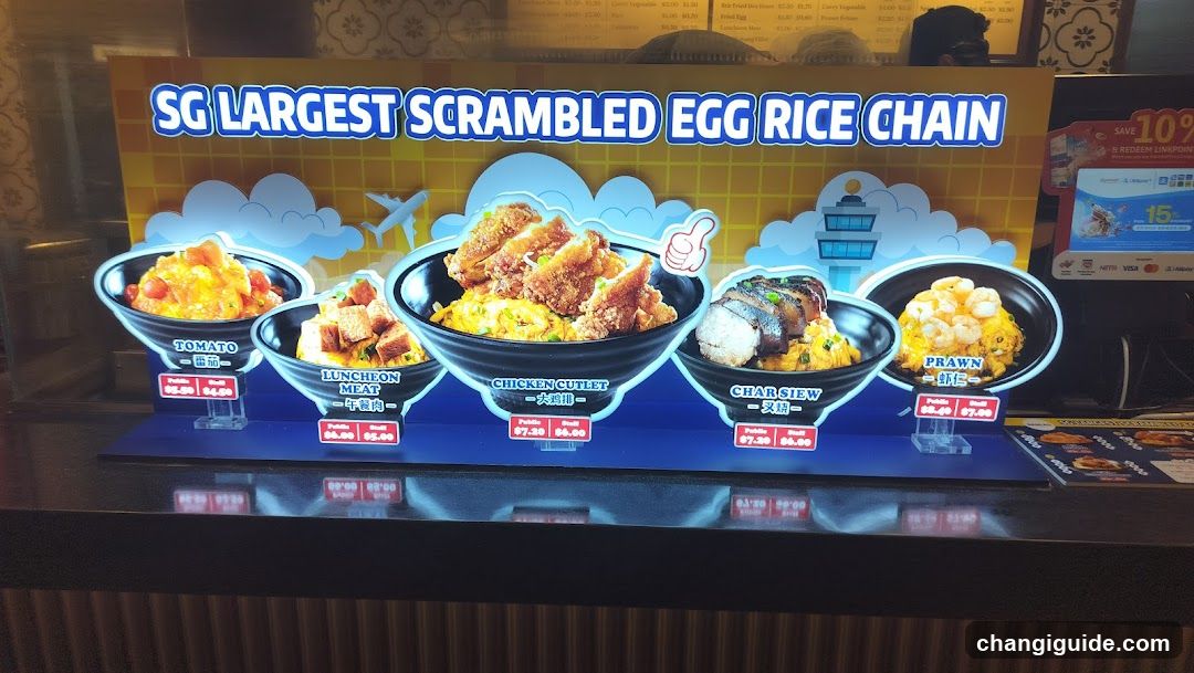 SG Largest Scrambled Egg Rice Chain Display