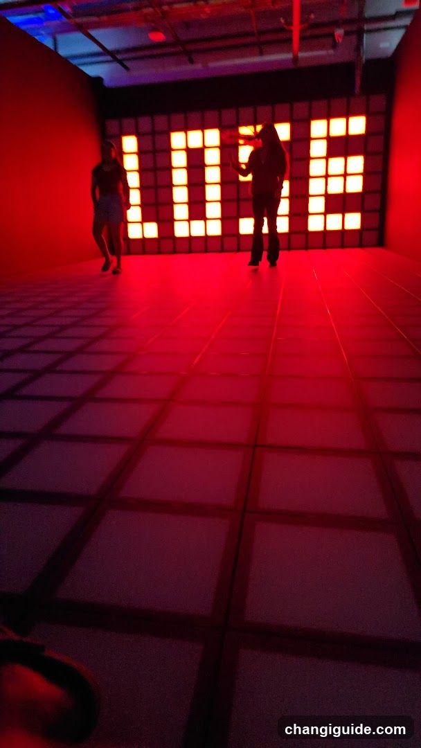 Red LED Display Room