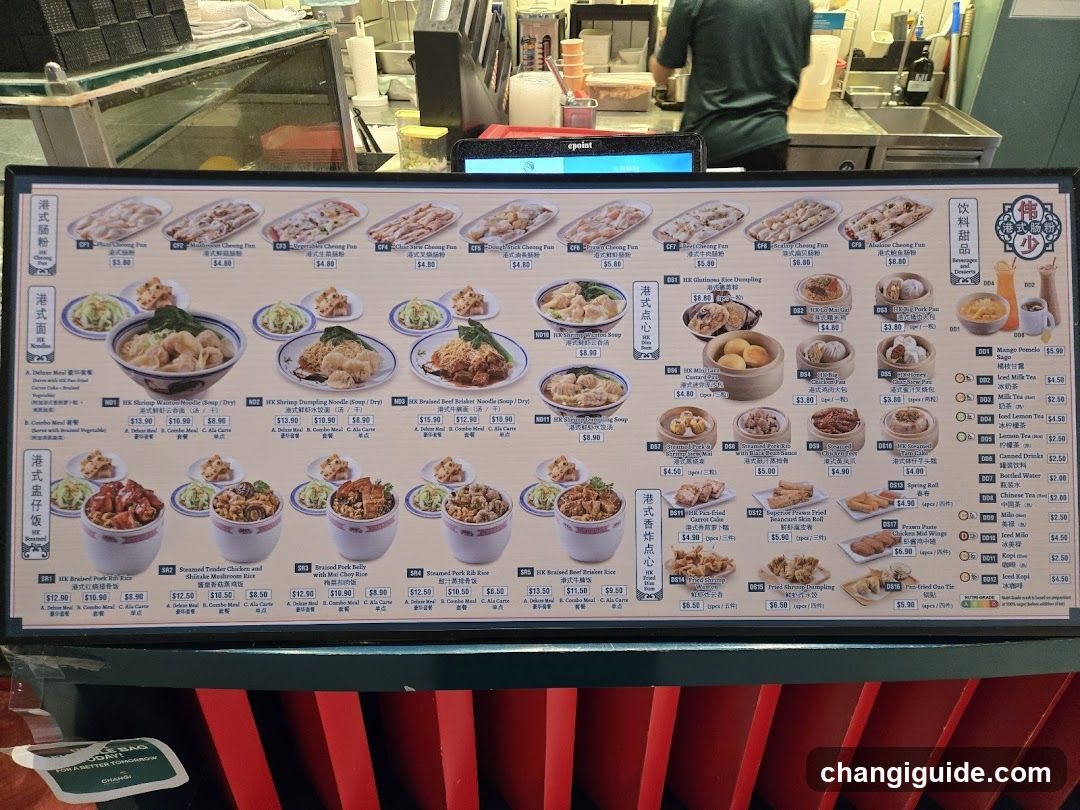 Hawker Center Menu Board