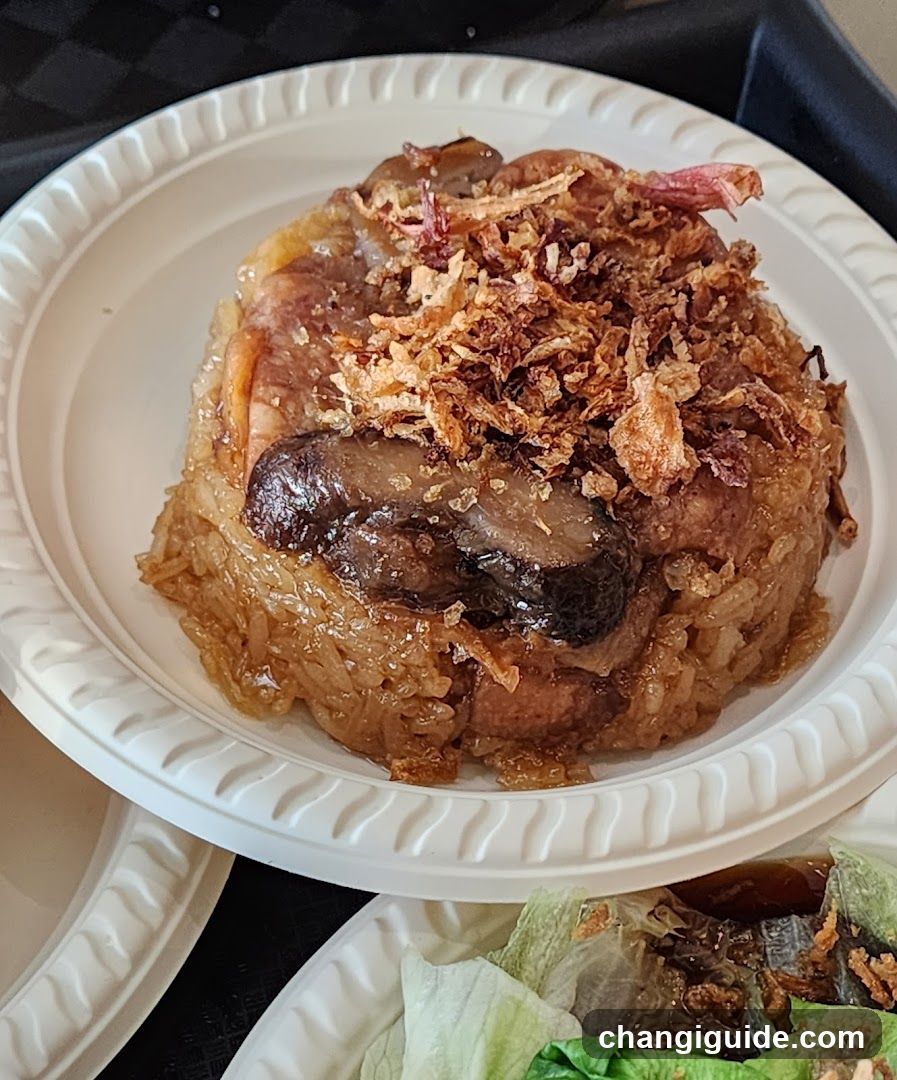 Fried Rice with Mushrooms and Crispy Toppings
