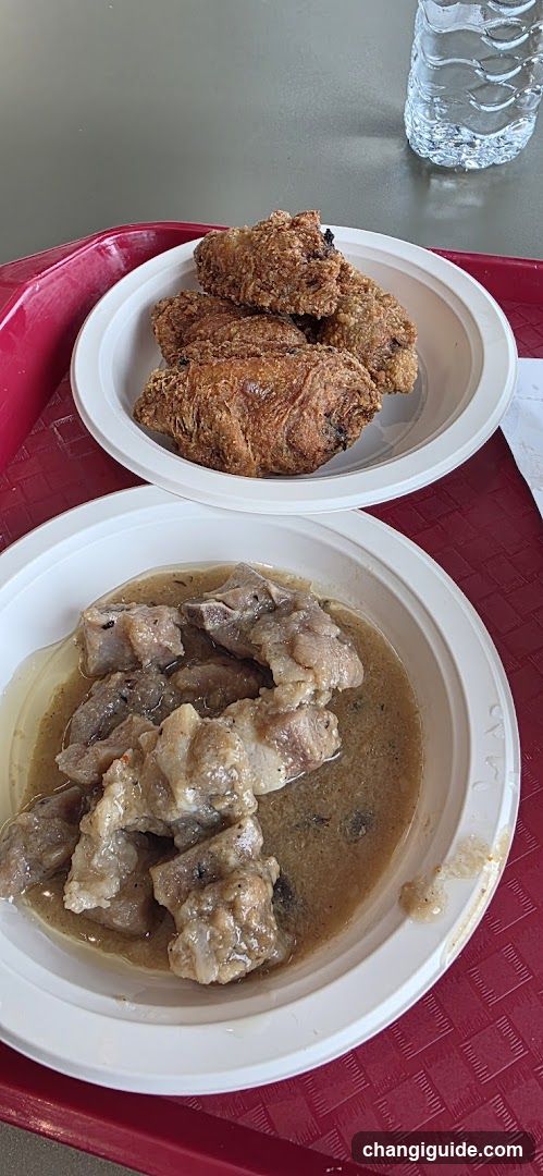 Fried Chicken and Stew Meal