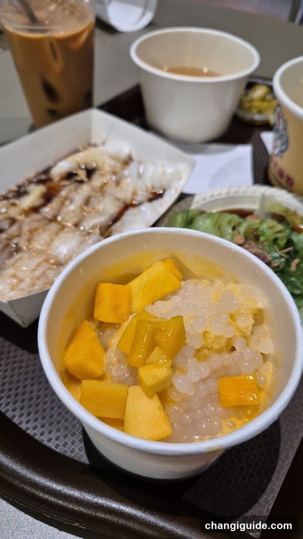 Food Tray with Dessert and Drinks