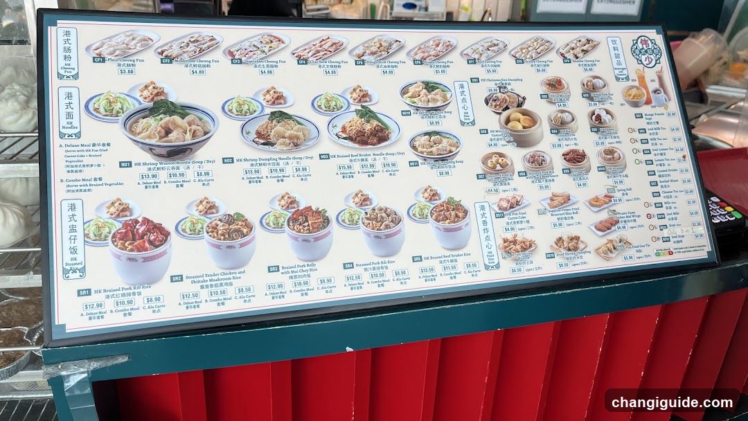 Cantonese Cuisine Menu Board