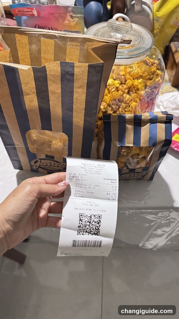 Snack Shop Interior with Receipt