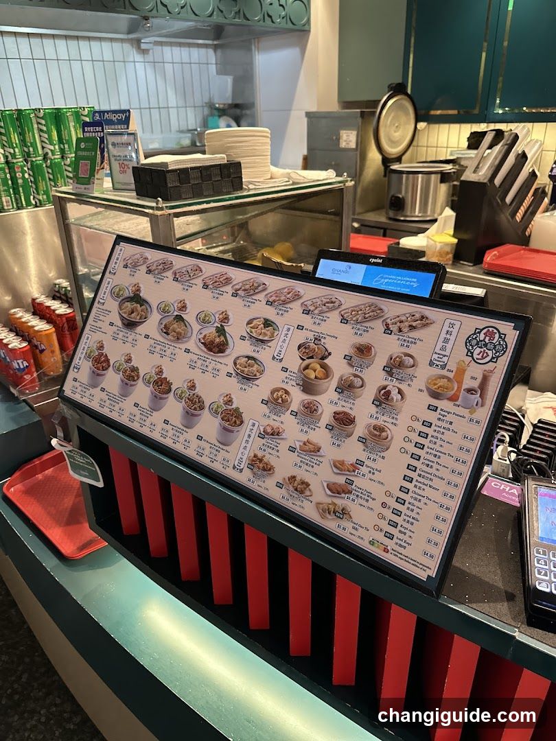 Dining Menu Display
