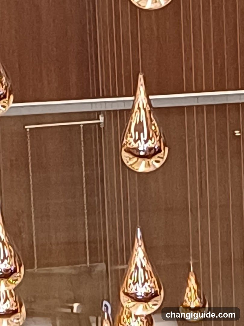 Hanging Copper Teardrop Lights