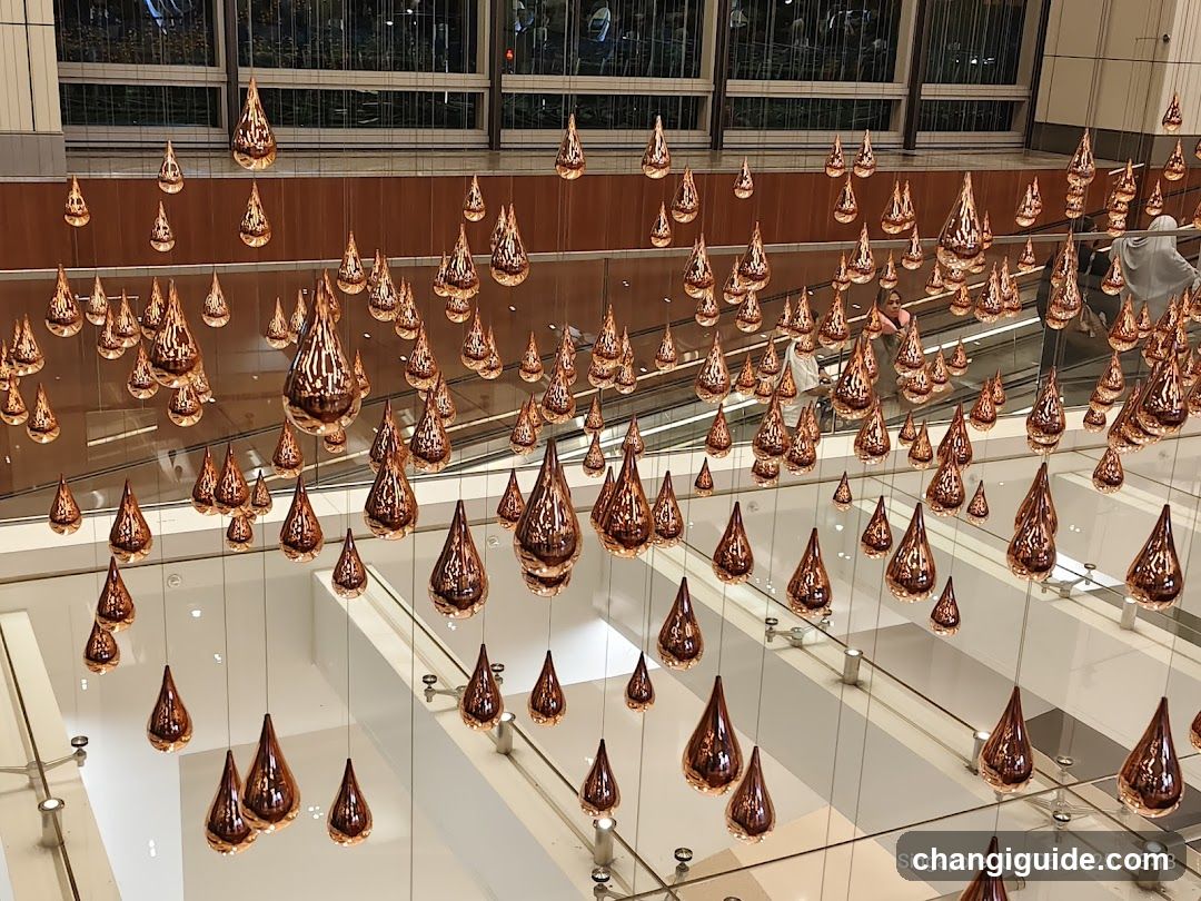 Hanging Copper Teardrop Installation