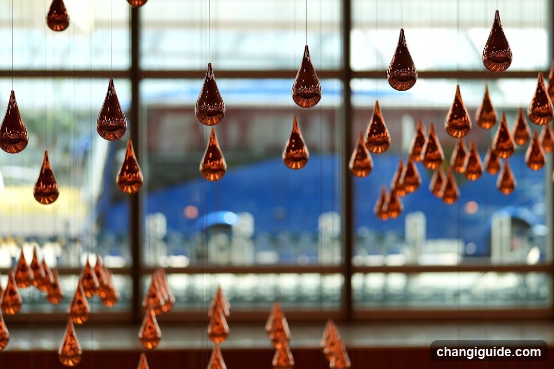 Hanging Copper Teardrop Lights