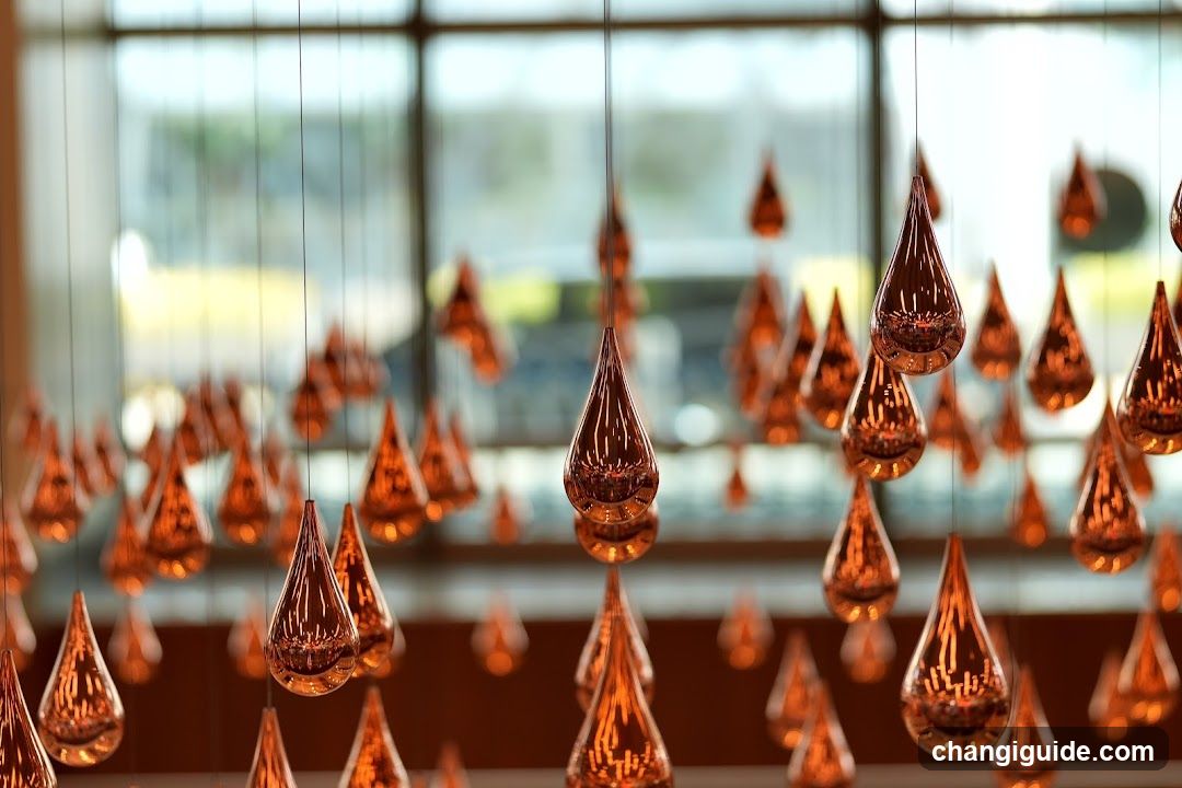 Hanging Copper Teardrop Lights