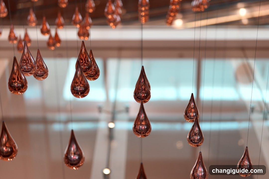 Hanging Copper Teardrop Lights