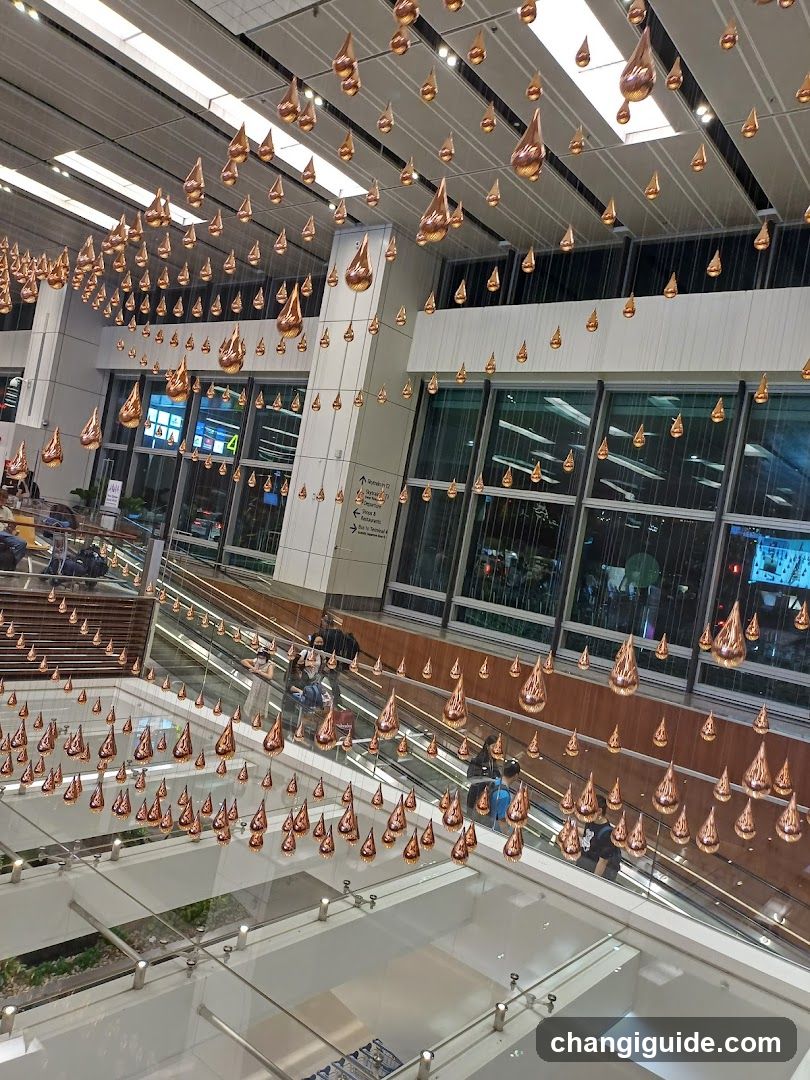Suspended Art Installation in Public Space
