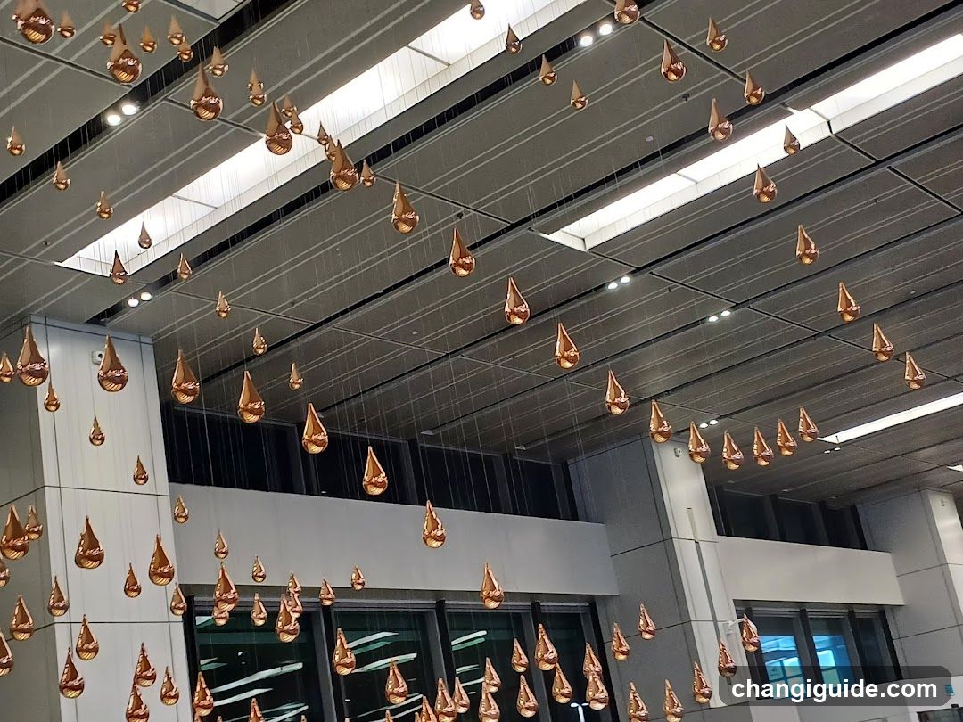 Hanging Copper Teardrop Sculptures