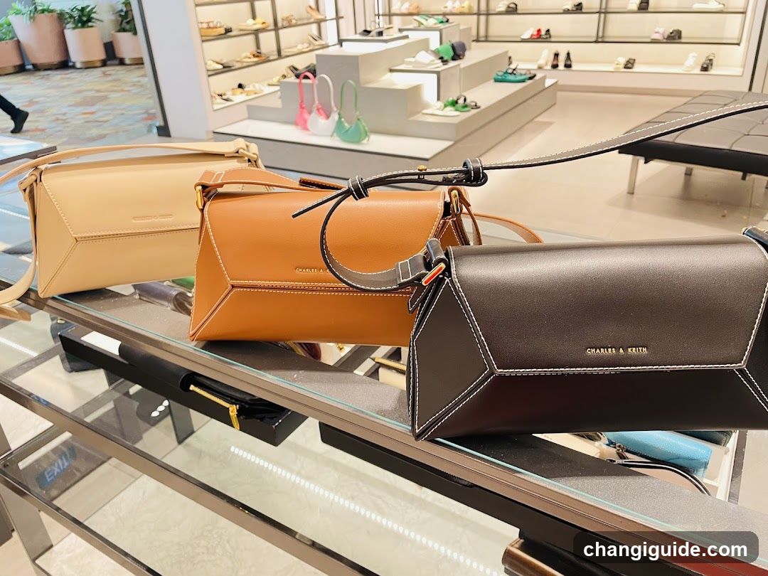 Charles & Keith Handbags Display