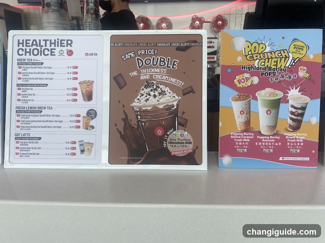 Drink Menu Display