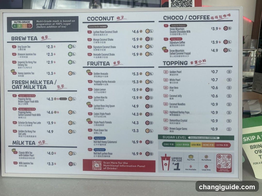 Brew Tea Menu Board