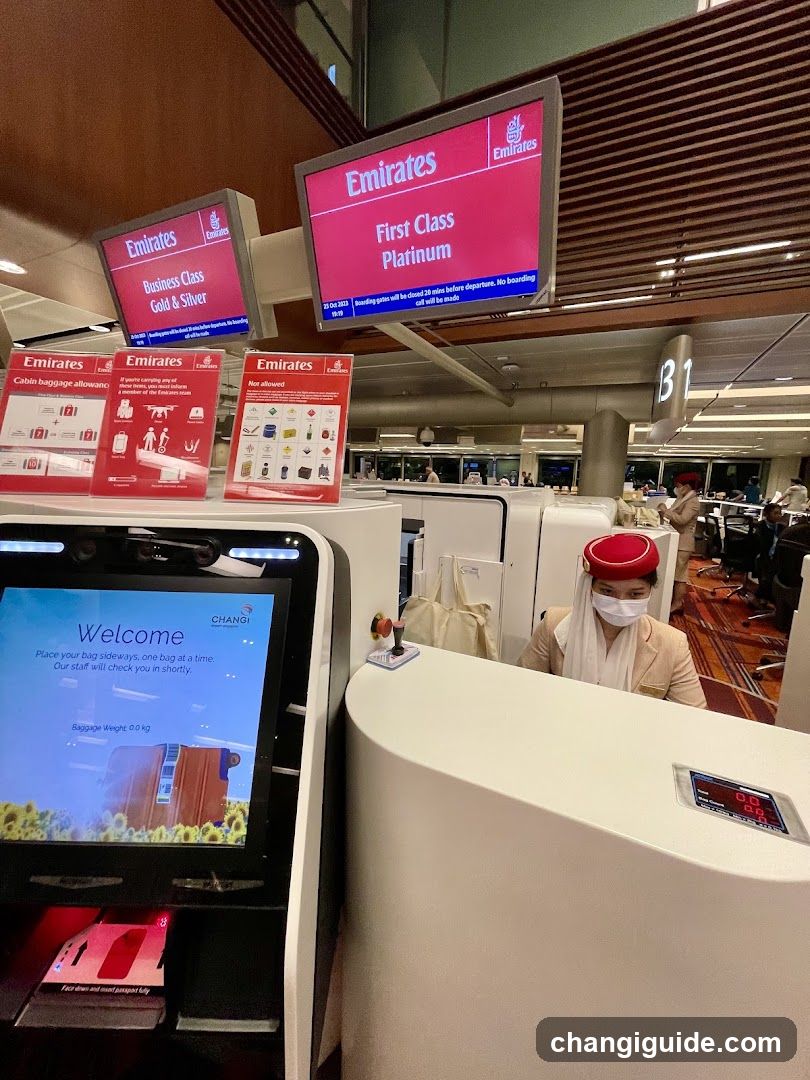 Emirates Check-in Area