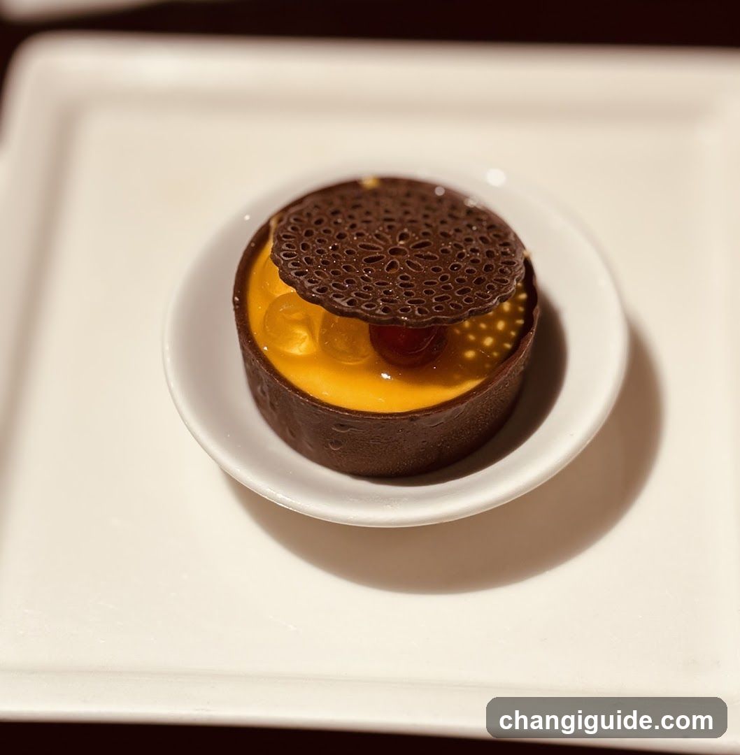 Chocolate Dessert with Orange Gel