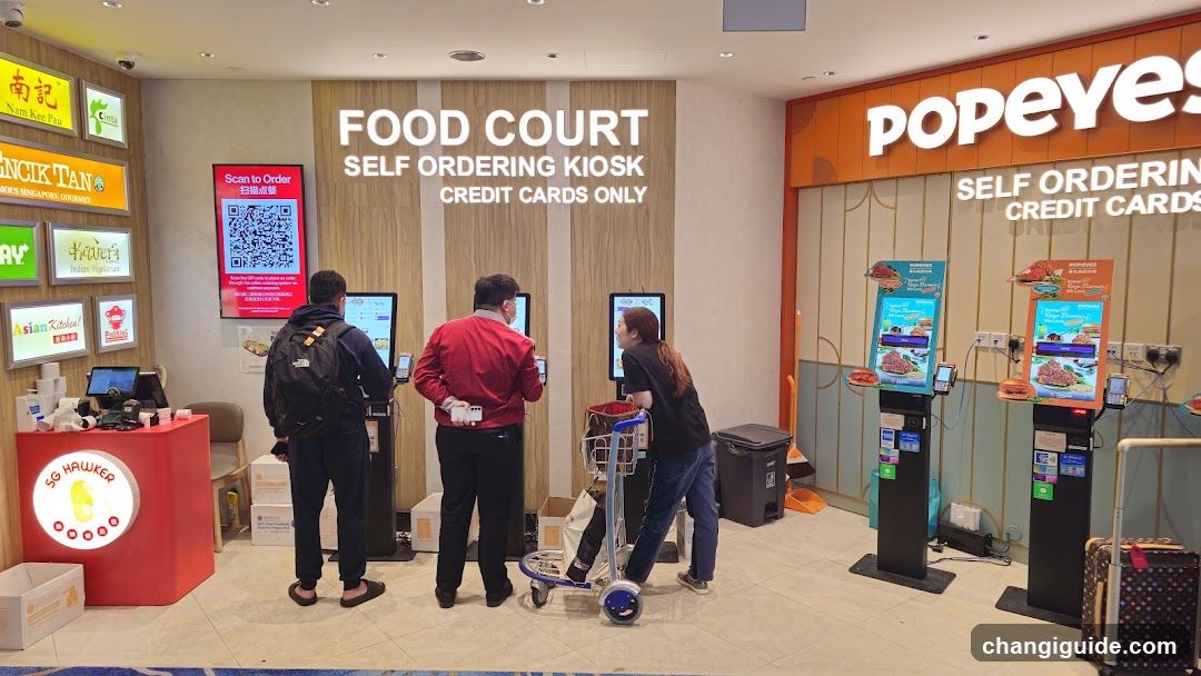 Food Court Self Ordering Kiosk Area