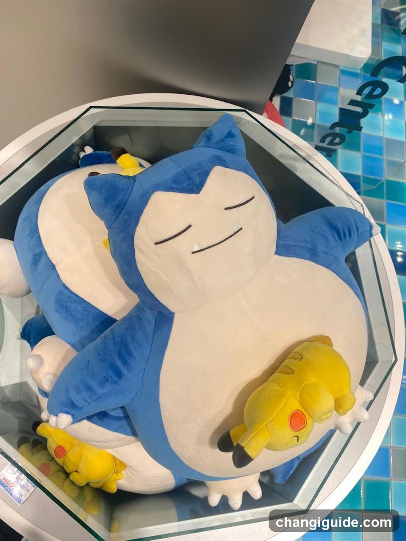 Pokemon plushies display