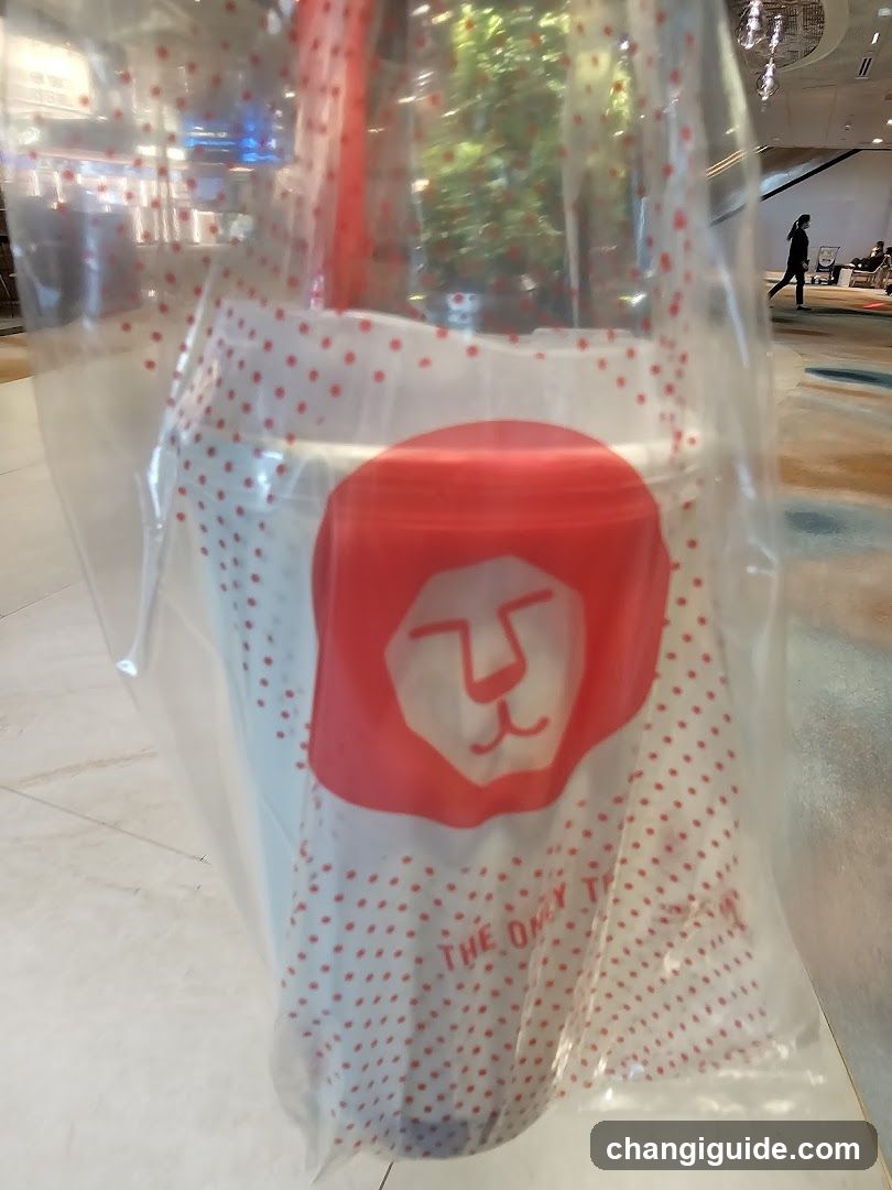 Red Lion Cup in Plastic Bag