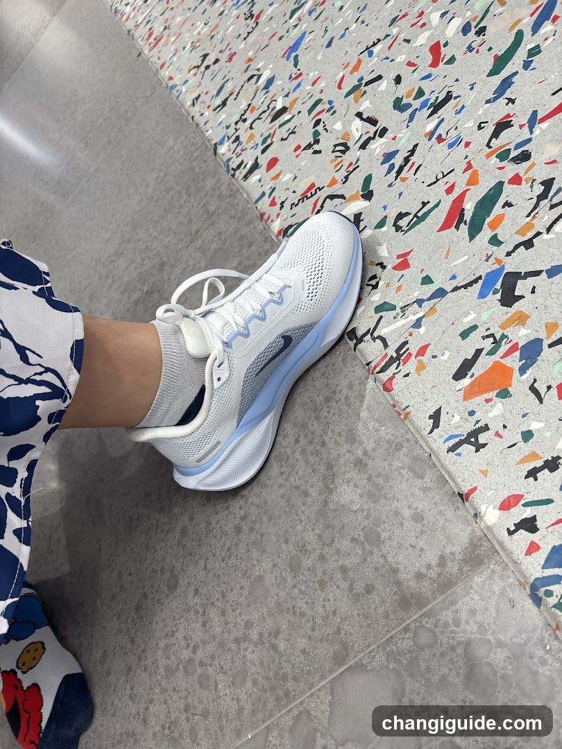 Footwear on Terrazzo Floor