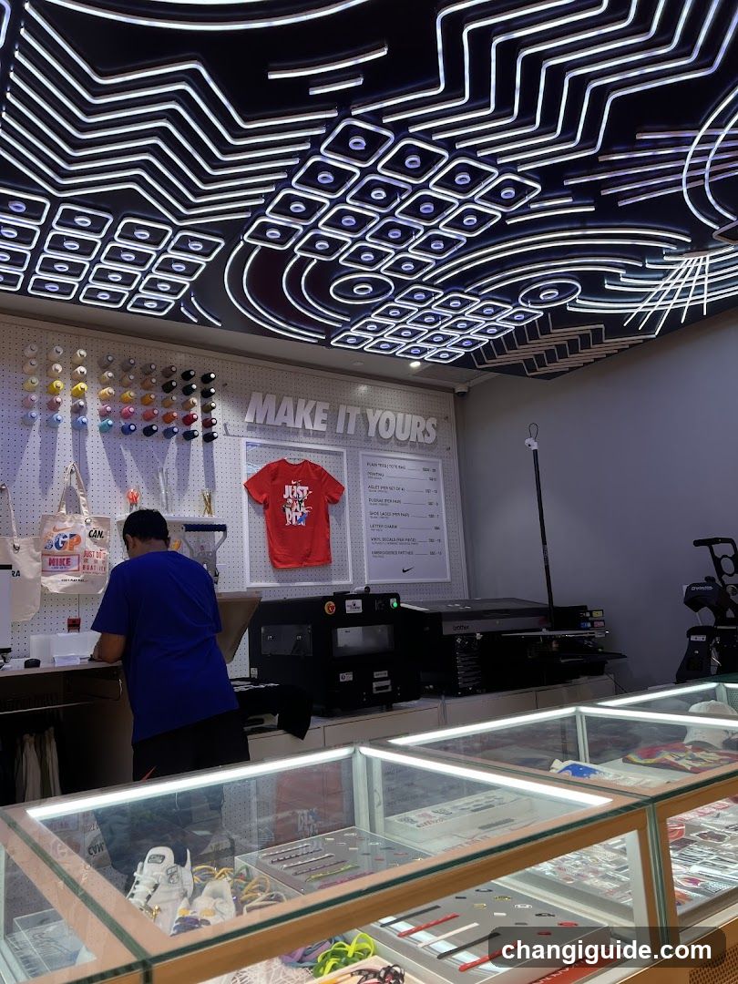 Custom T-Shirt Printing Shop Interior
