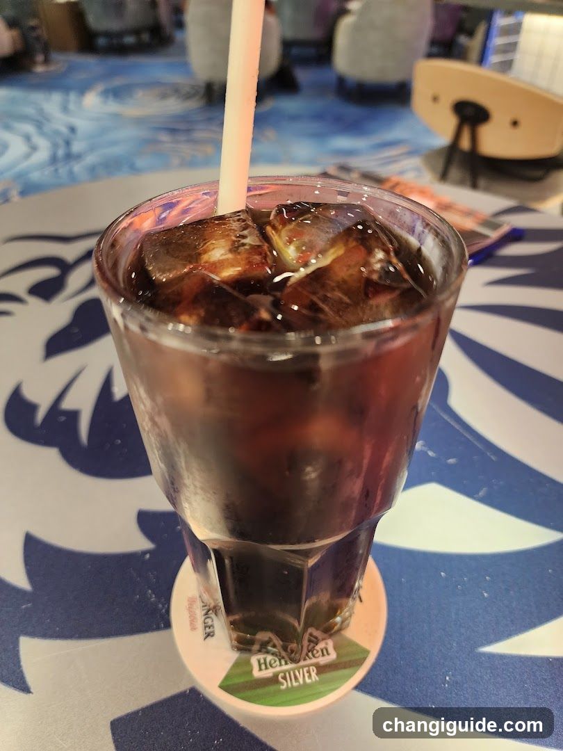Iced Drink with Straw
