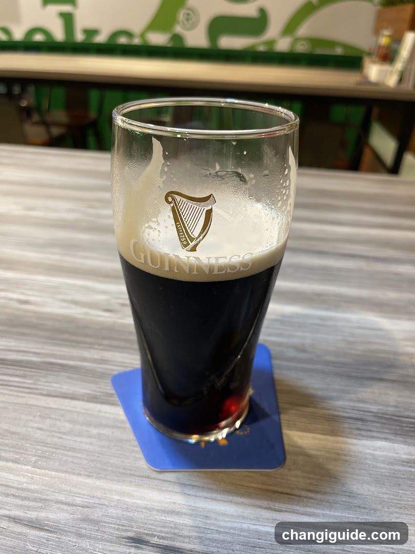 Guinness Pint on Table