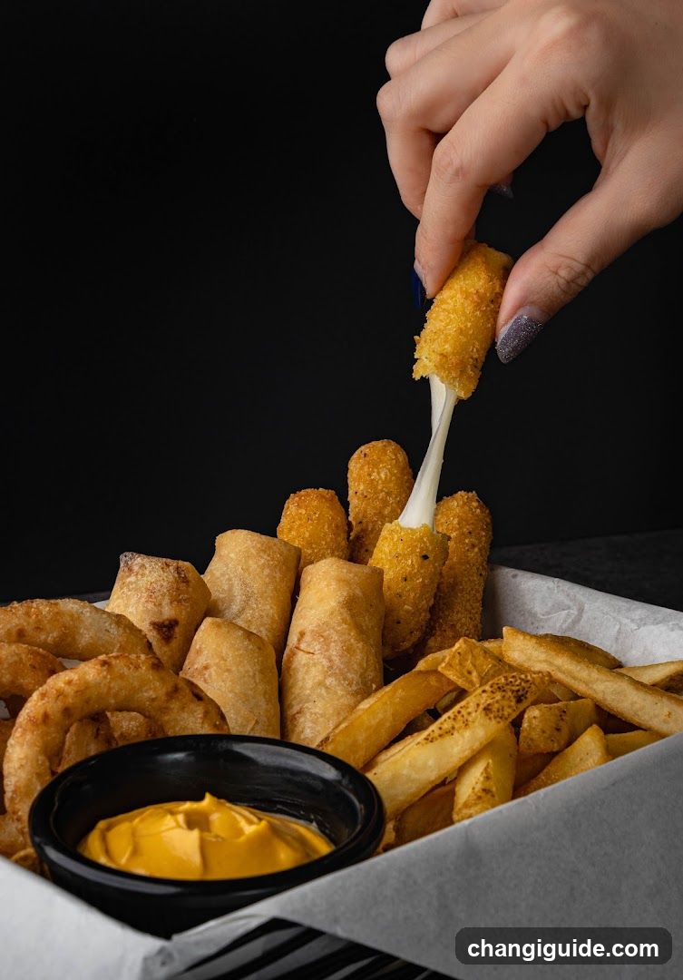 Fried Food Platter with Cheese Sticks and Fries