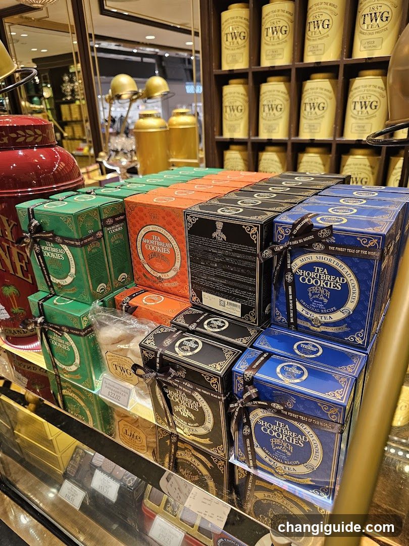 TWG Tea and Shortbread Cookies Display