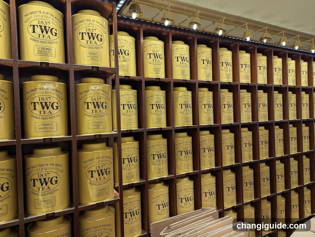 TWG Tea Display Shelves