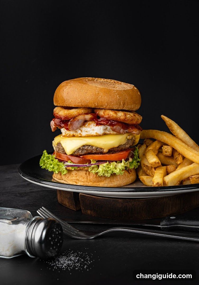 Loaded Burger with Fries