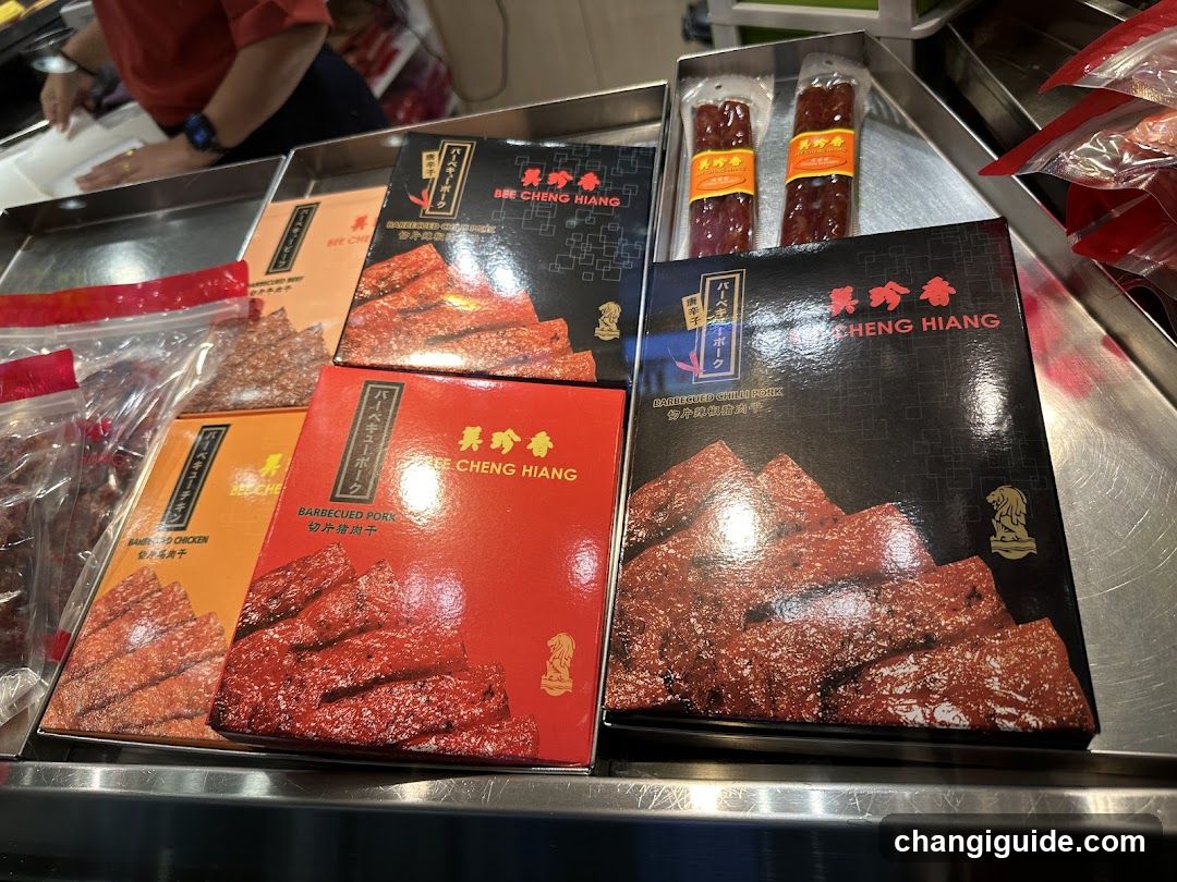 Bee Cheng Hiang Products Display