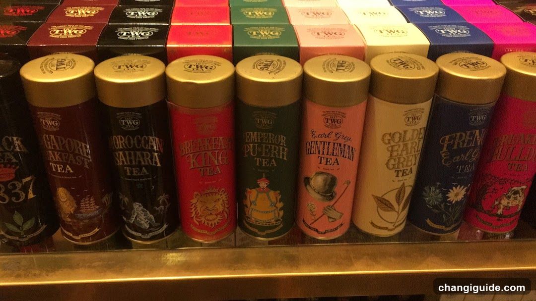 TWG Tea Cans Display