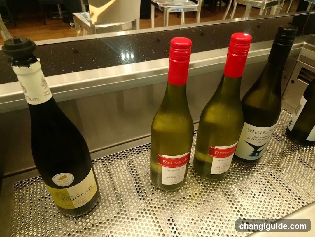 Wine Bottles on a Bar Counter