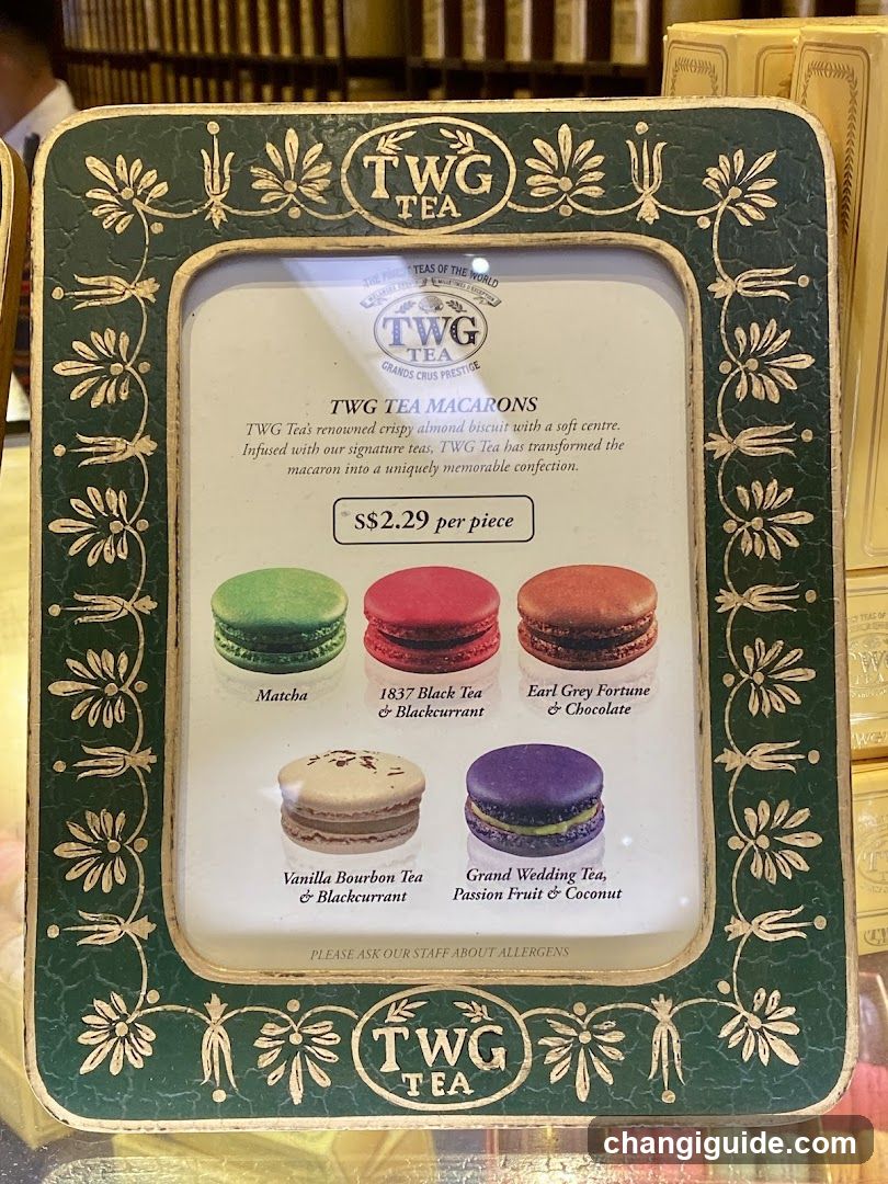 TWG Tea Macarons Display