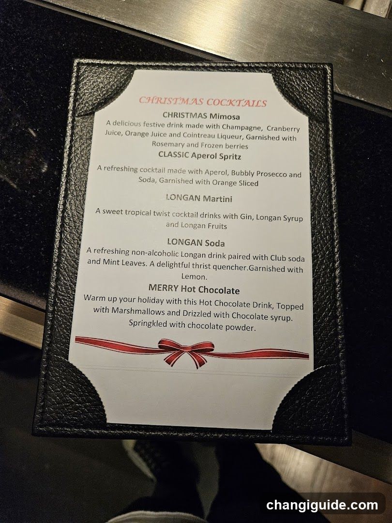 Christmas Cocktails Menu