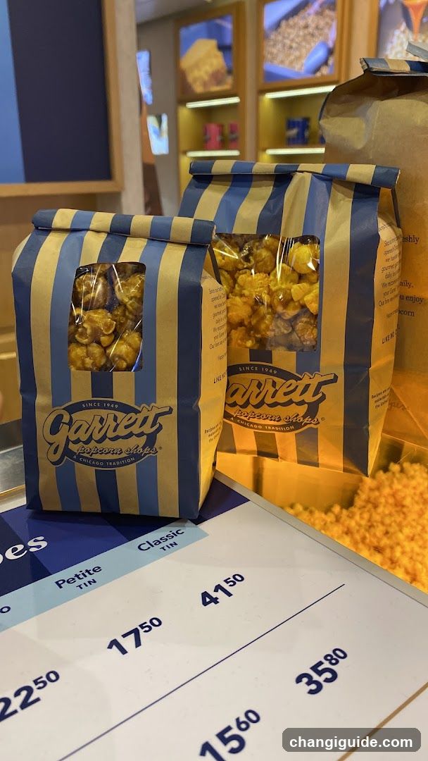 Garrett Popcorn Shops display